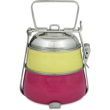 elan innovative stainless steel lunch box pink yellow|Buy Living With Elan Yellow & Pink Stainless Steel Lunch Box.